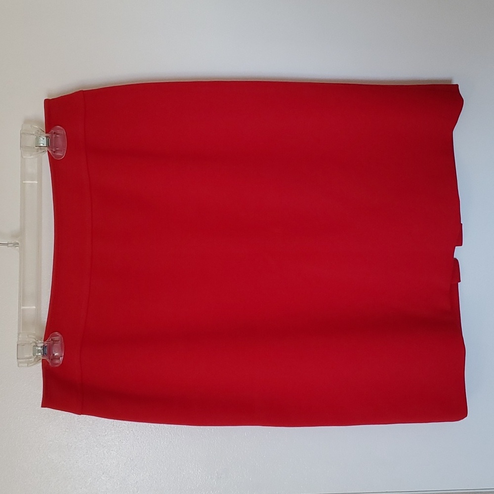 Tahari Red Pencil Skirt